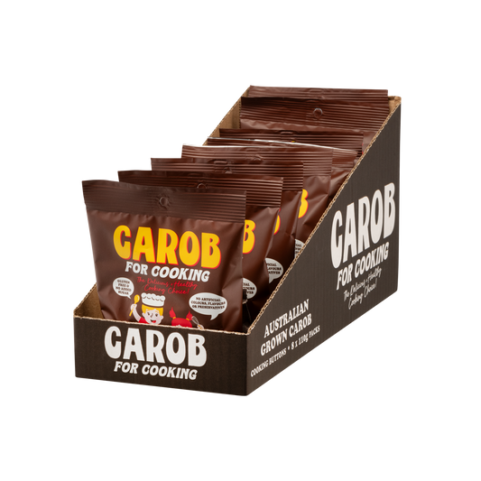Carob Cooking Buttons 8x110g | No added sugar, gluten free, healthy chocolate alternative