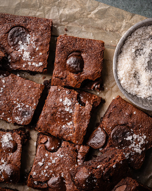 Healthy Salted Double Carob Brownie Recipe