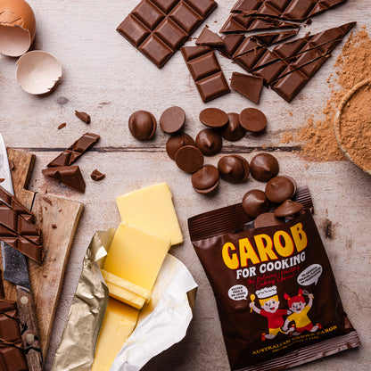 Delicious, healthy, natural chocolate alternative – try Carob for Cooking's Baking Buttons