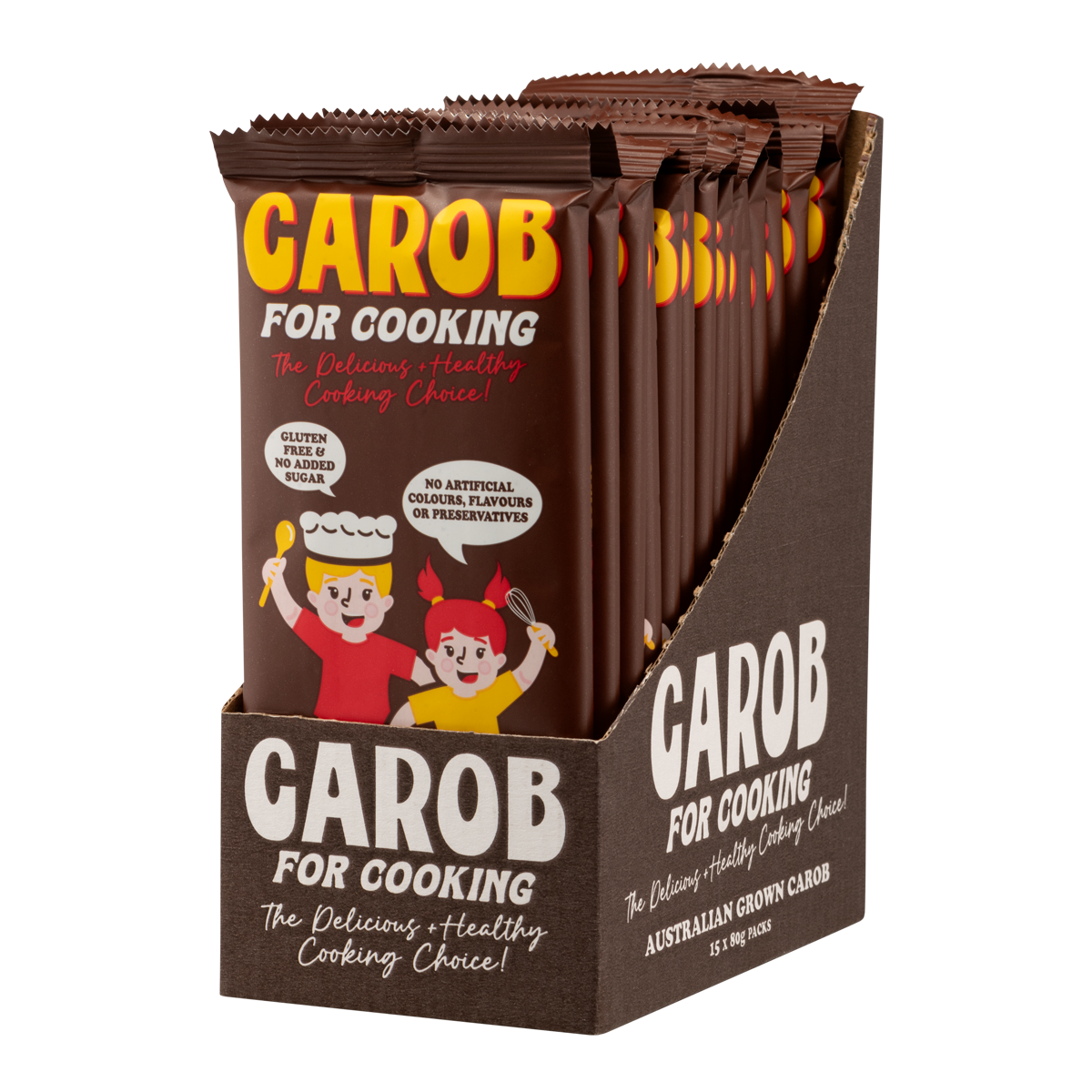 Carob Baking Bars • 15 x 80g